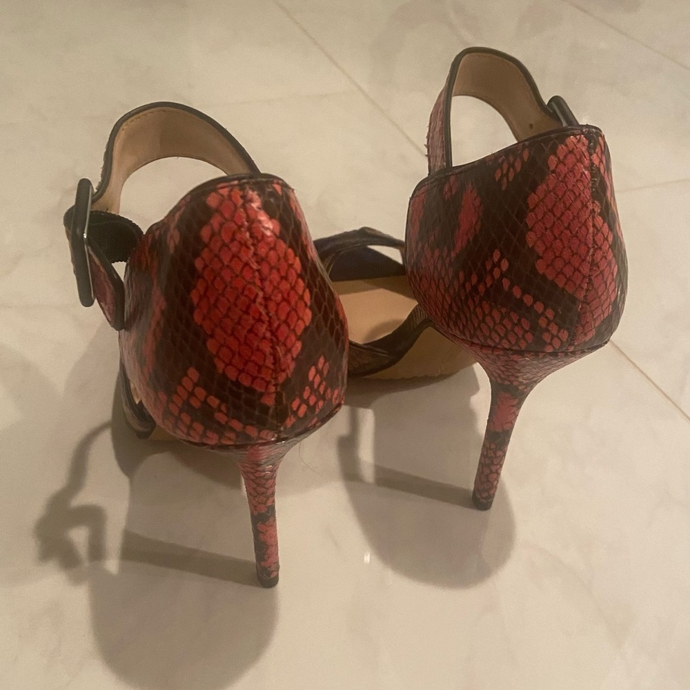 Vince Camuto Retro Python Heels - Picture 6 of 10